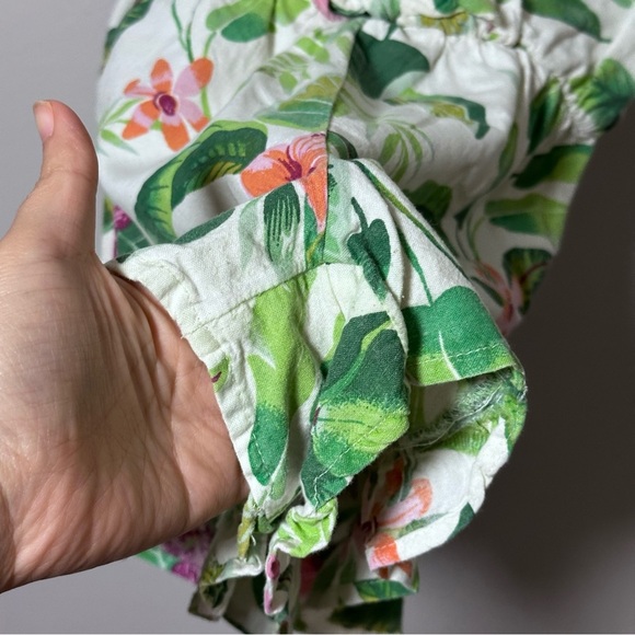 Old Navy Girls Green Floral Romper Size L(10/12) - Picture 3 of 8